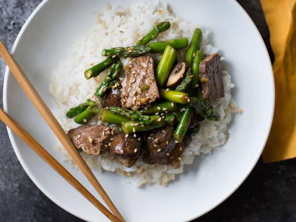 Stir-Fried Beef and Asparagus