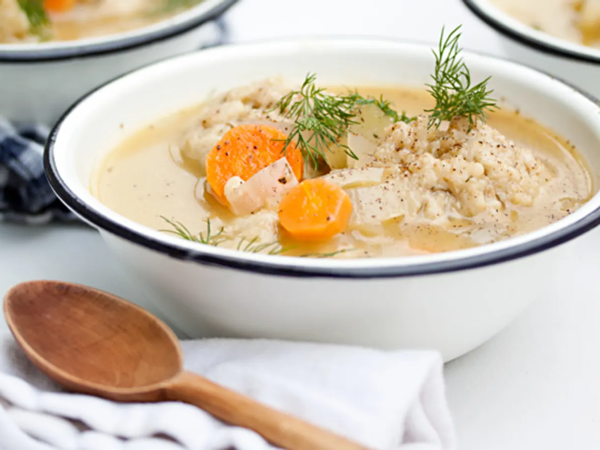 Vegetarian Matzo Ball Soup