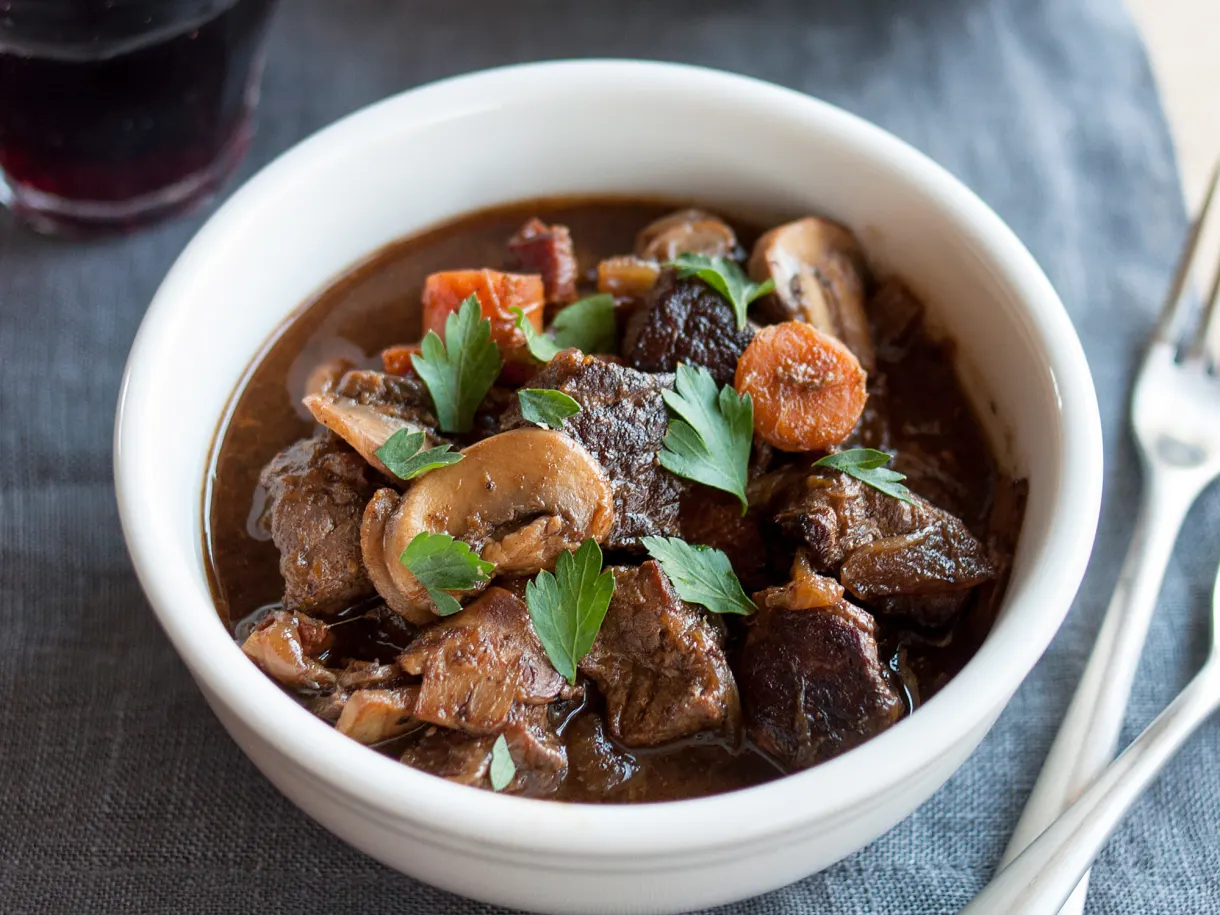 Slow Cooker Boeuf Bourguignon