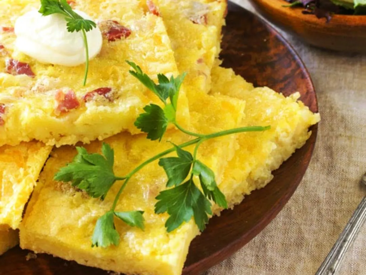 Country Ham & Onion Quiche