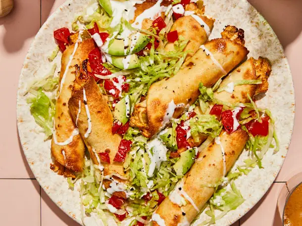 Crispy Air Fryer Chicken Taquitos