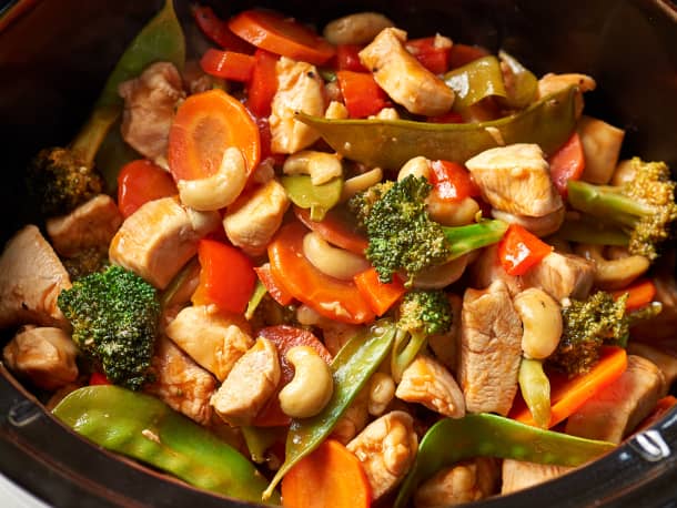 Slow Cooker Cashew Chicken