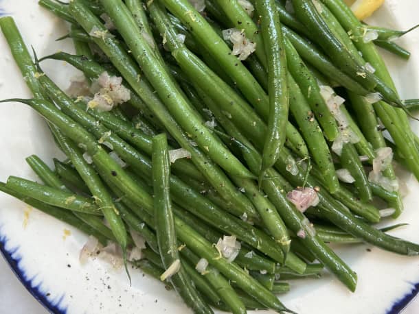 Sautéed Haricots Verts with Shallots and Lemon