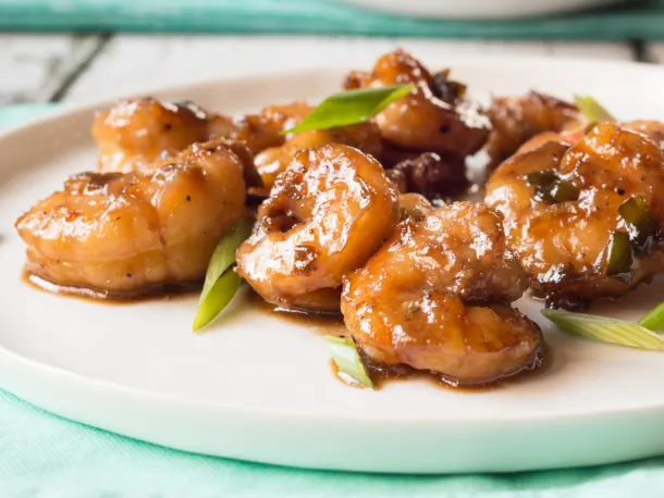 Bourbon-Glazed Shrimp