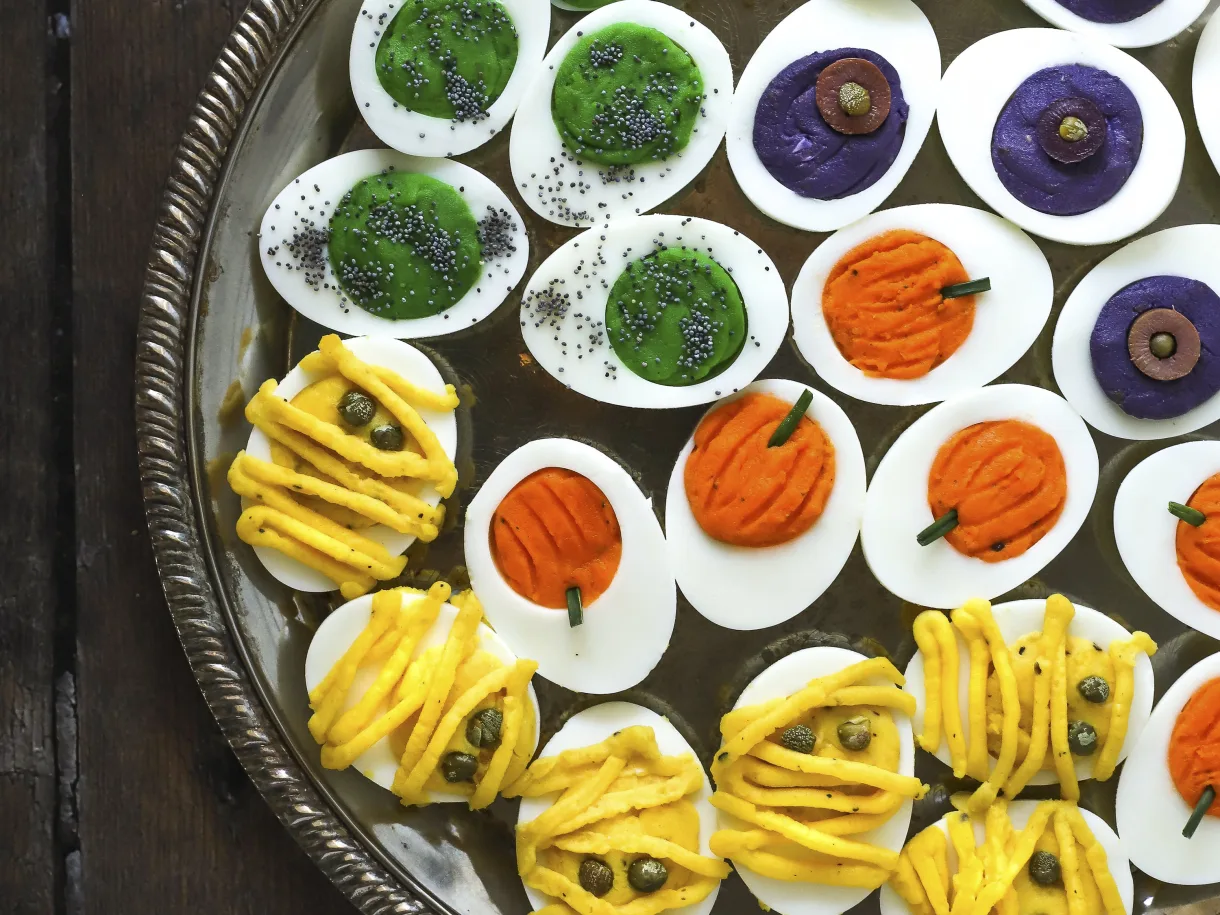 Halloween Deviled Eggs