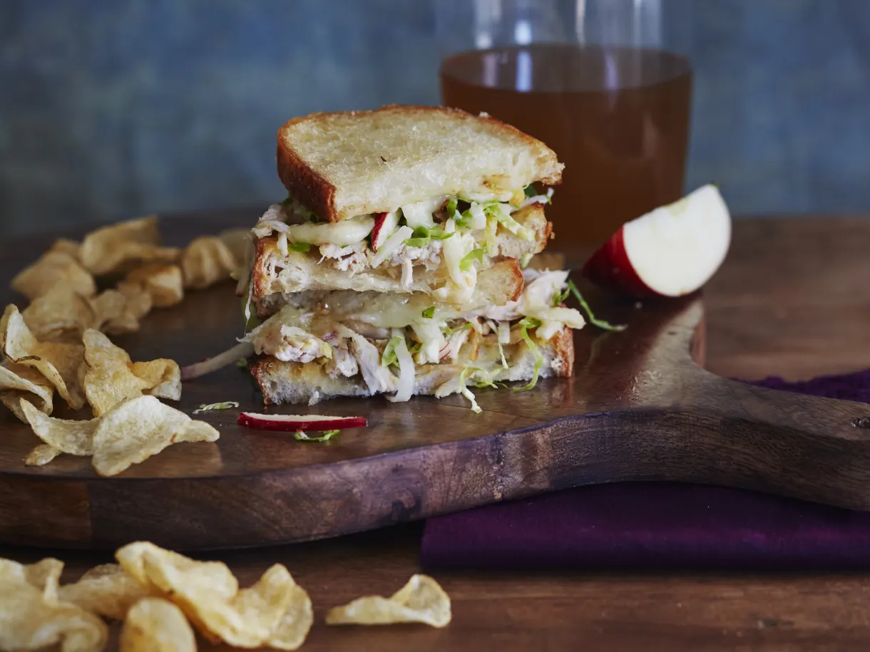 Apple, Cheddar & Chicken Melts