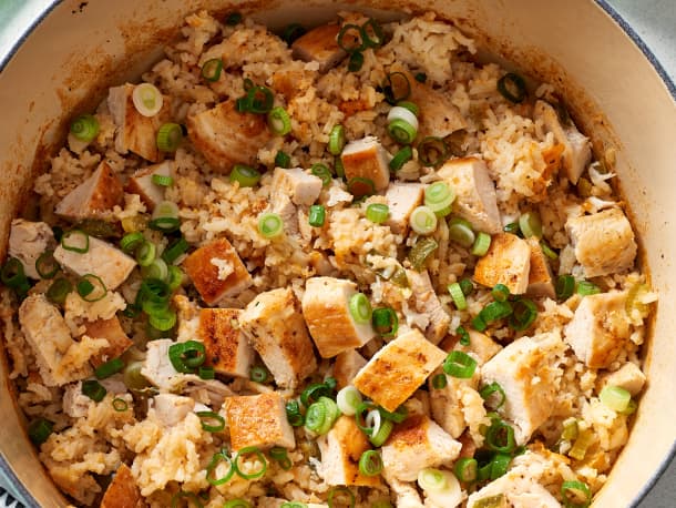 One-Pot Creamy Cajun Chicken & Rice