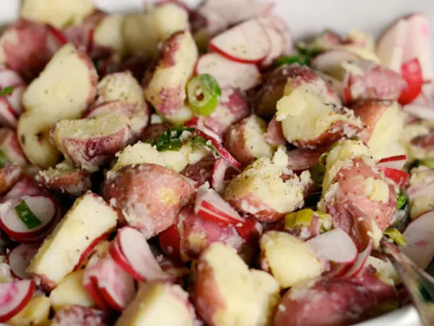 Red Potato Salad with Scallions & Radishes