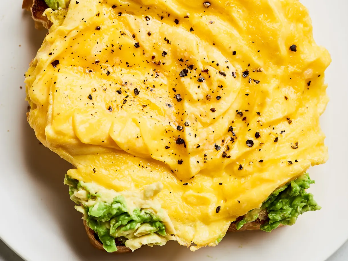 Creamy, Custardy Folded Eggs