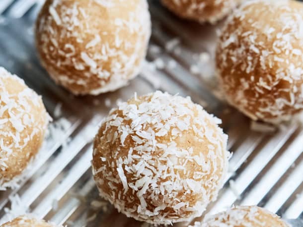No-Bake Recipe: Coconut Snowballs (Gluten-Free, Nut-Free, & Vegan!)