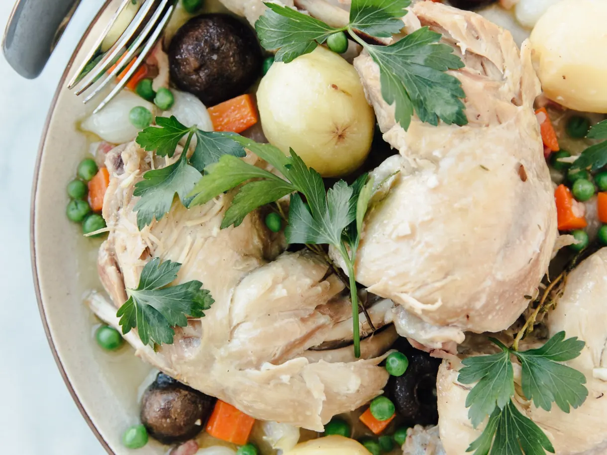 Jaques Pépin’s Chicken Jardinière