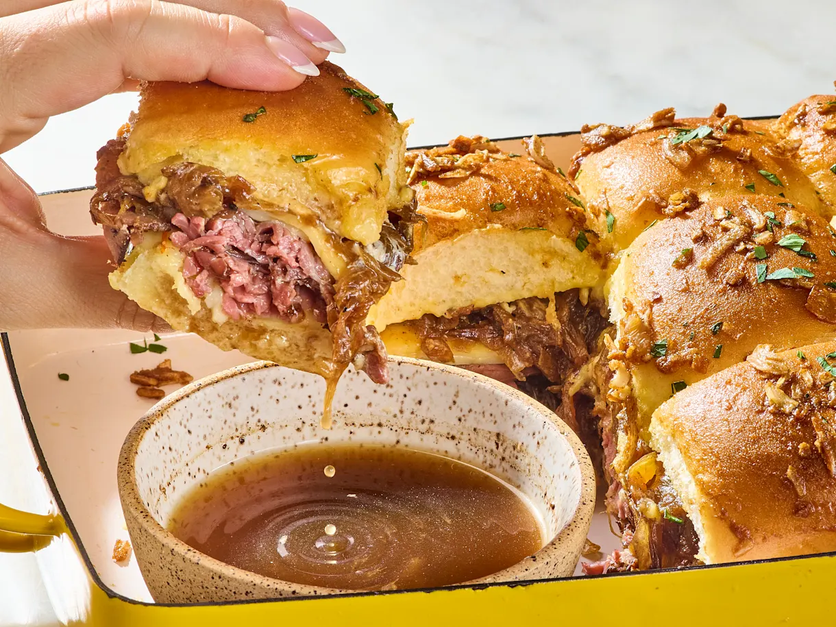 French Onion Beef Sliders
