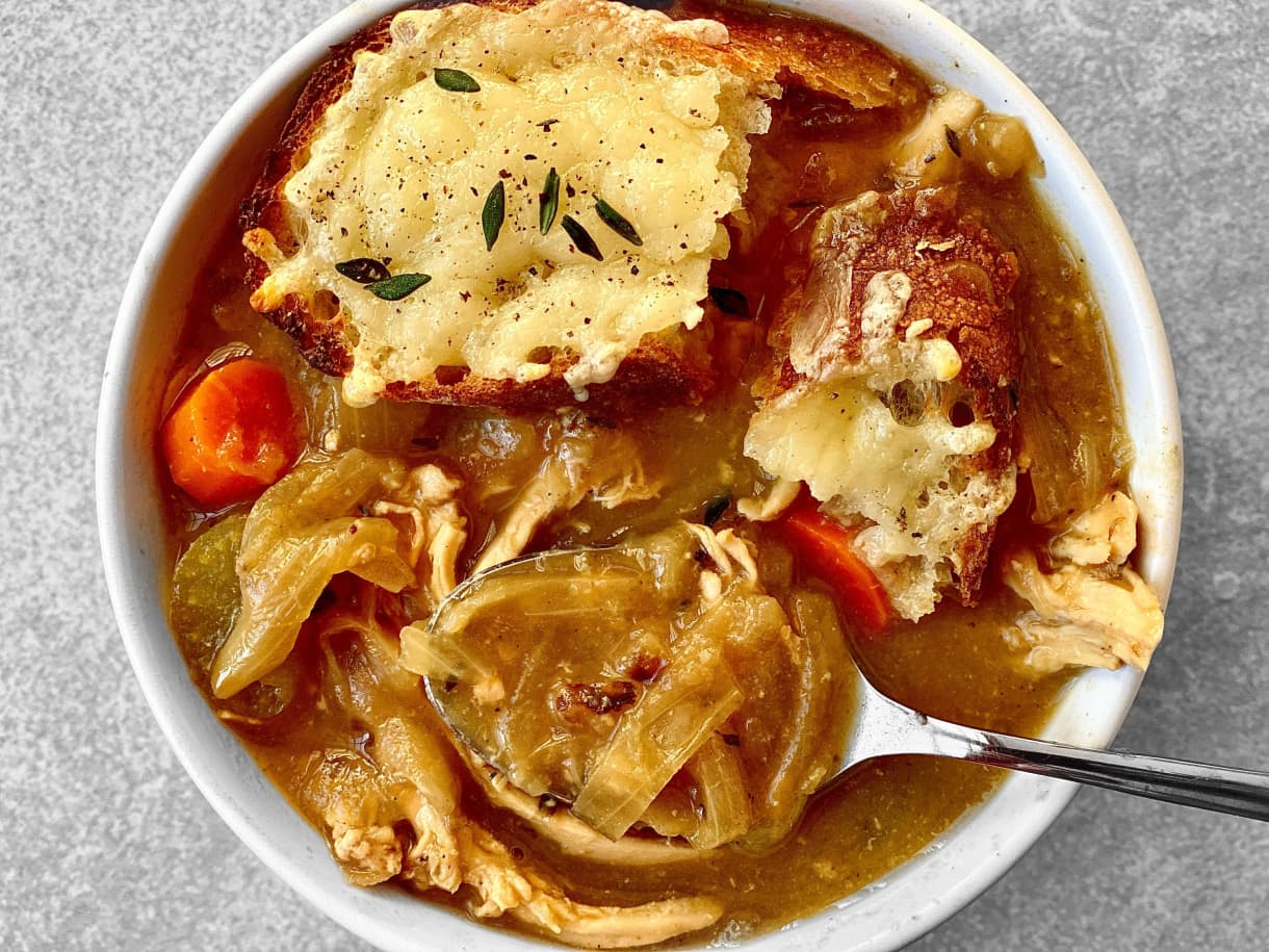 French Onion Chicken Soup