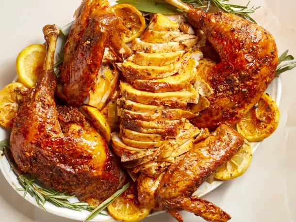 Chili Crisp Butter Spatchcock Turkey