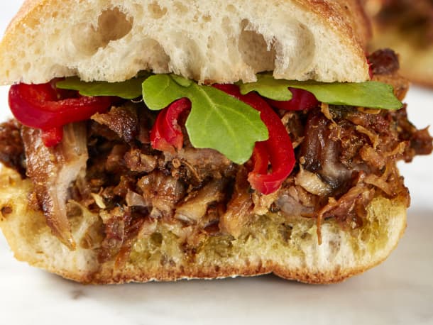 Instant Pot Pulled Porchetta Sandwiches