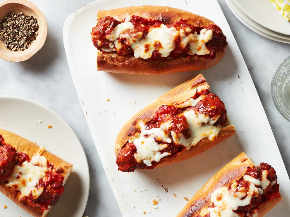Cheesy Meatball Subs