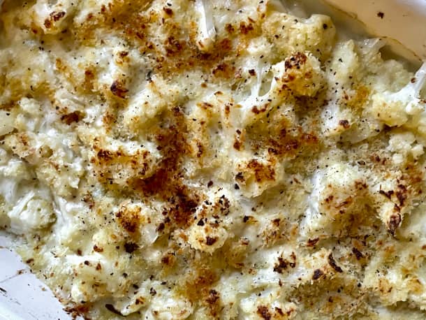 Cheesy Cauliflower au Gratin