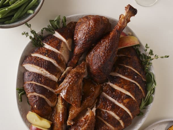 Smoked and Dry-Brined Turkey Makes a Tender, Flavorful Showstopper