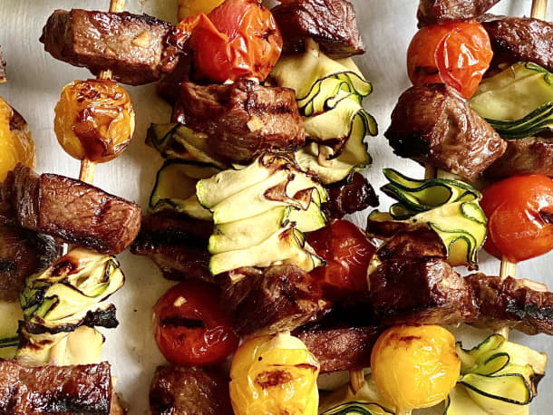 Grilled Summer Steak Kebabs