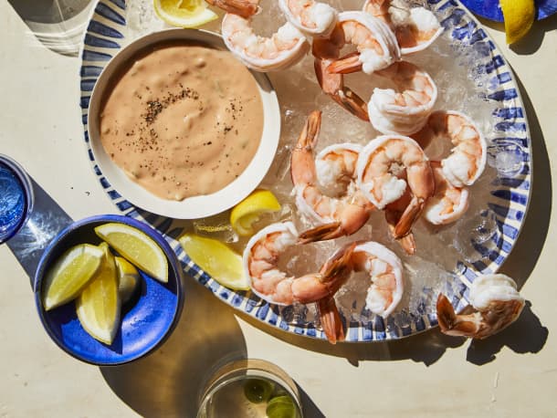 Poached Shrimp with a Homemade Thousand Island Dressing You’ll Want to Slather on Everything