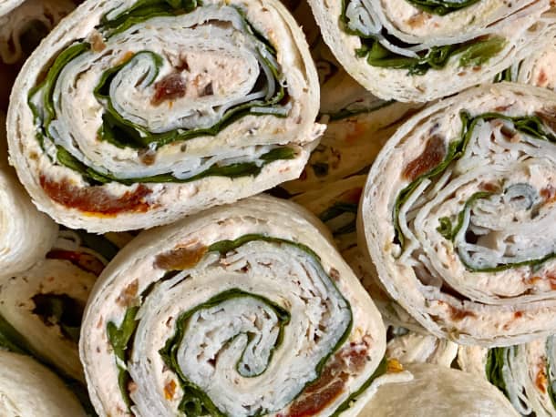 Mediterranean-Inspired Turkey Pinwheels