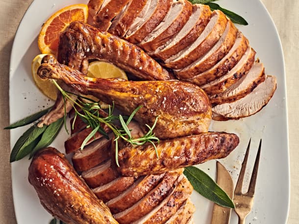 Alexander Smalls’ Roast Stuffed Turkey with Cornbread Chestnut Dressing
