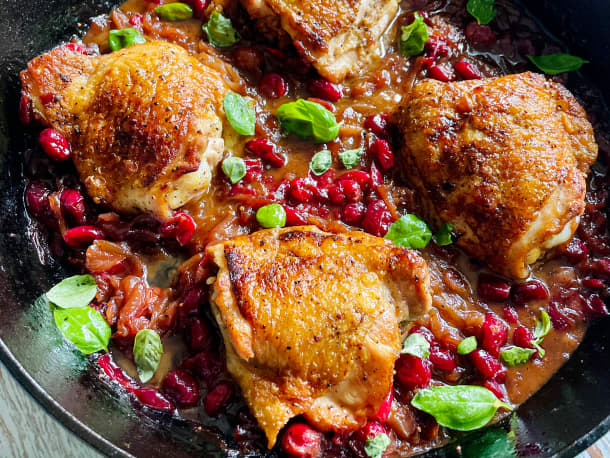 Cranberry-Orange Chicken Thighs