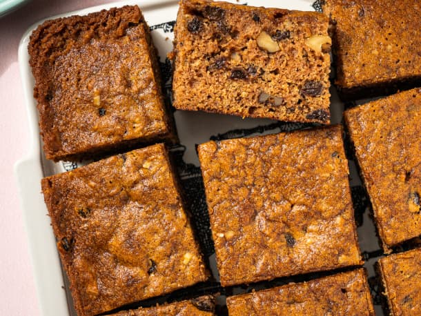 Applesauce Cake with Hot Rum Sauce