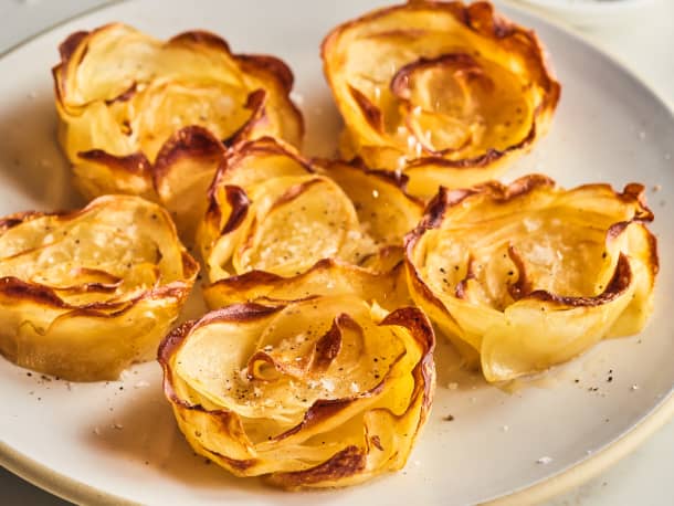 Crispy, Cheesy Potato Stacks