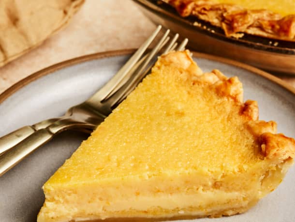 Blood Orange Chess Pie