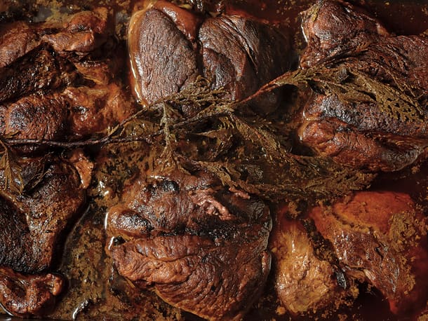 Sean Sherman’s Cedar-Braised Bison