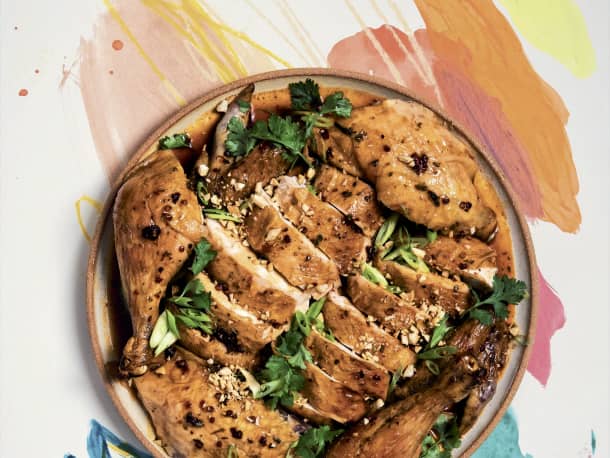 A Chili Crisp and Honey Roasted Chicken, Inspired by Ina Garten and a Taiwanese Grandma