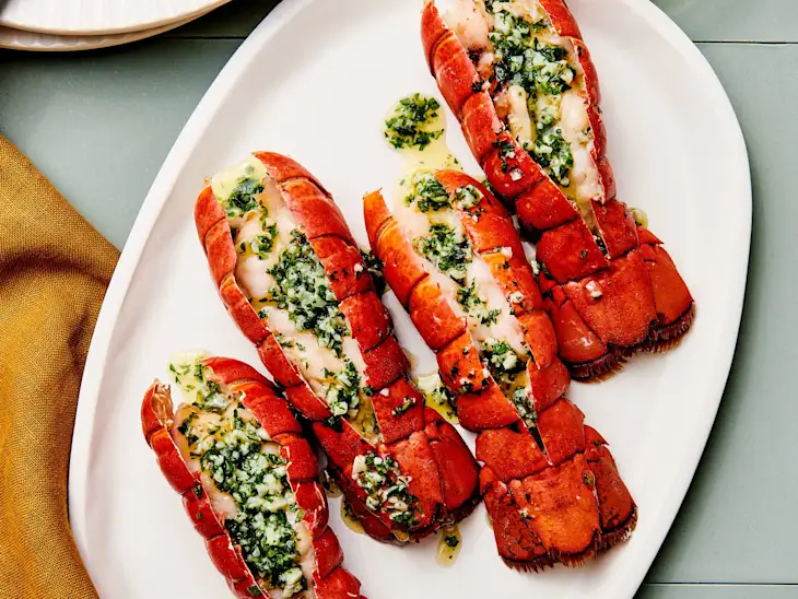 Baked Lobster Tails with Garlic Butter