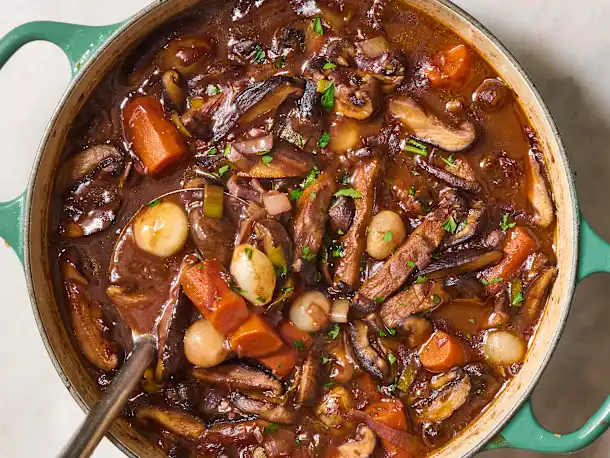 Mushroom Bourguignon