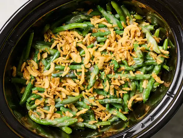 Slow Cooker Green Bean Casserole