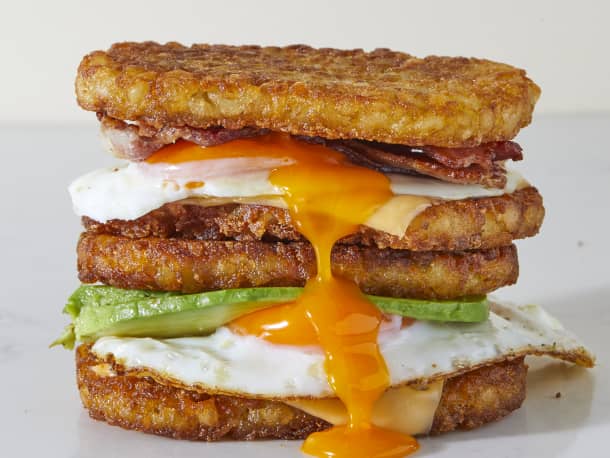 Hash Brown Breakfast Sandwiches