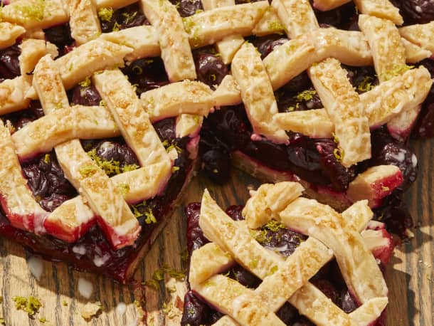 Lattice-Top Cherry Pie Bars