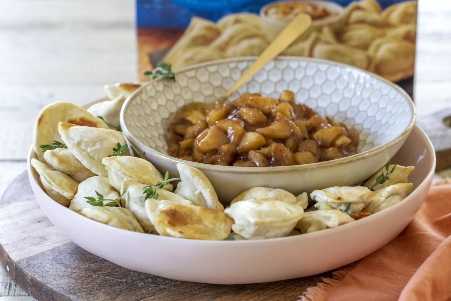 Air Fryer Mini Pierogies with Warm Apple Pie Dip Is the Fall Treat You and the Fam Deserve