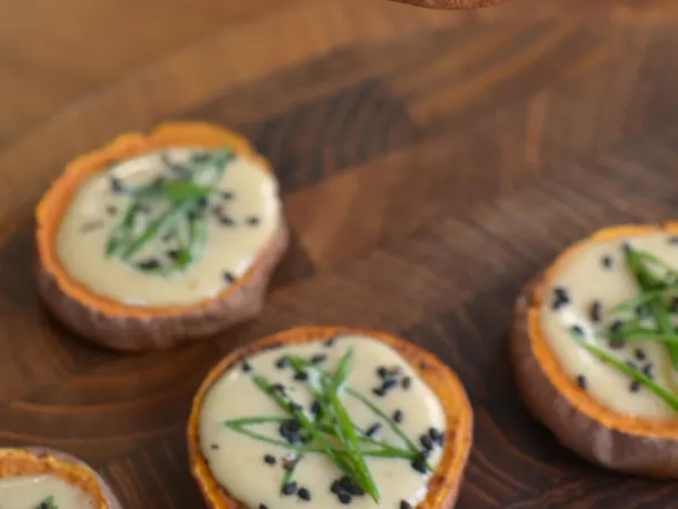 Appetizer Recipe: Miso Sweet Potato Bites