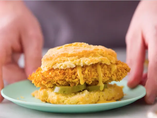 Sheet Pan Fried Chicken Sandwiches