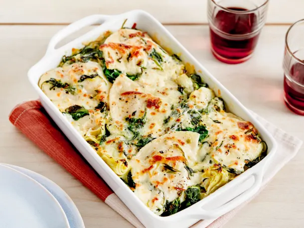 pinach-Artichoke Pierogy Casserole