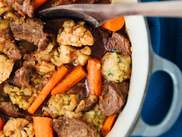 Braised Beef with Semolina Dumplings