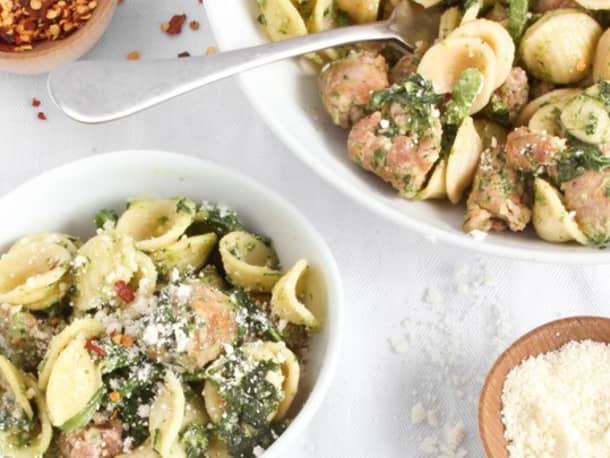 Orecchiette with Broccoli Rabe & Sausage