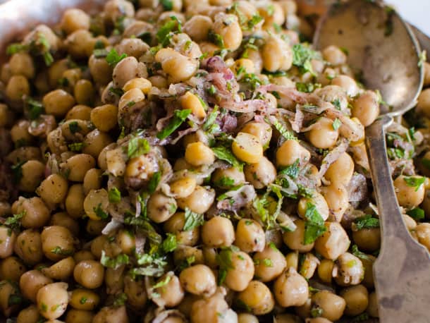 Chickpea Salad with Red Onion, Sumac, and Lemon