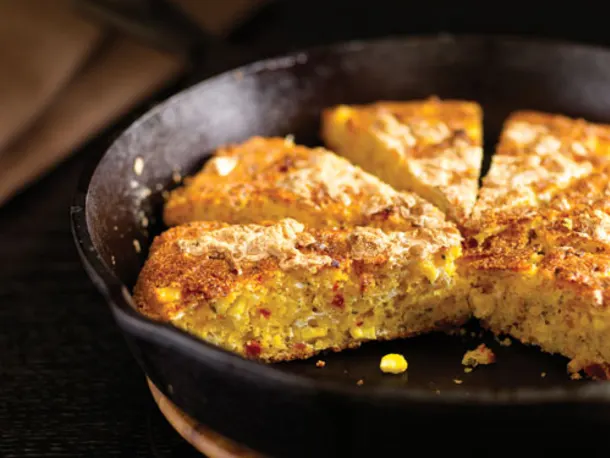 Double Corn Bread with Smoked Mozzarella and Sun-Dried Tomatoes