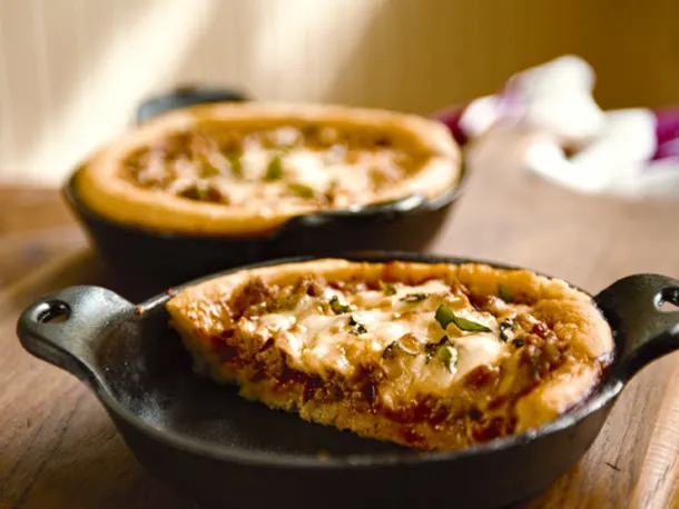Chicago-Style Deep-Dish Pizza & No-Knead Cornmeal Crust Cookbook Review & Recipe from Artisan Pizza and Flatbread in Five Minutes a Day by Jeff Hertzberg and Zoë François
