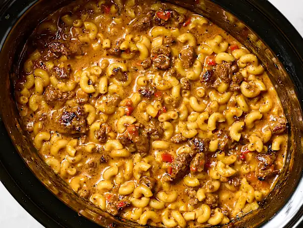 Slow Cooker Hamburger Helper