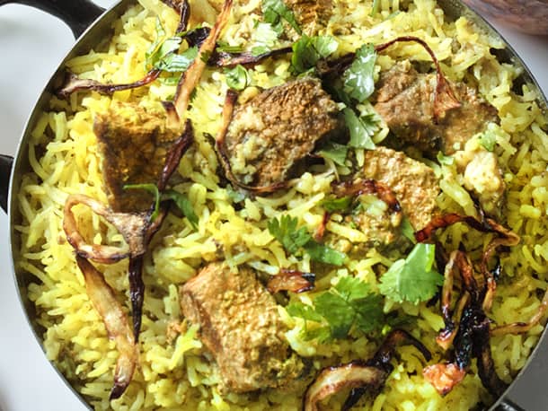 Instant Pot Kacchi Lamb Dum Biryani