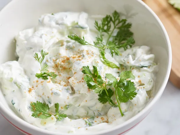 How To Make Indian Cucumber-Yogurt Sauce: Raita