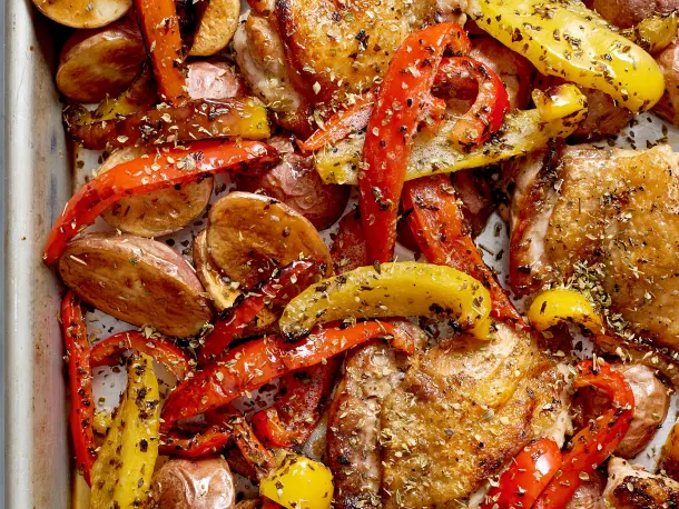 Sheet Pan Chicken Souvlaki
